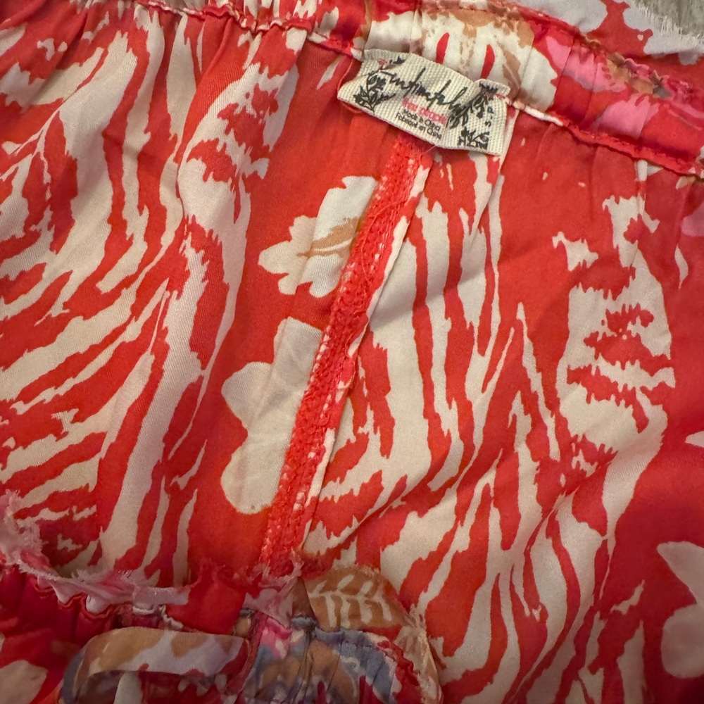Free People Red Floral Pajama Set - Picture 9 of 11